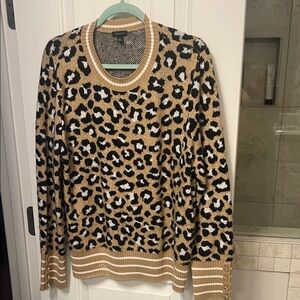 Talbots leopard sweater